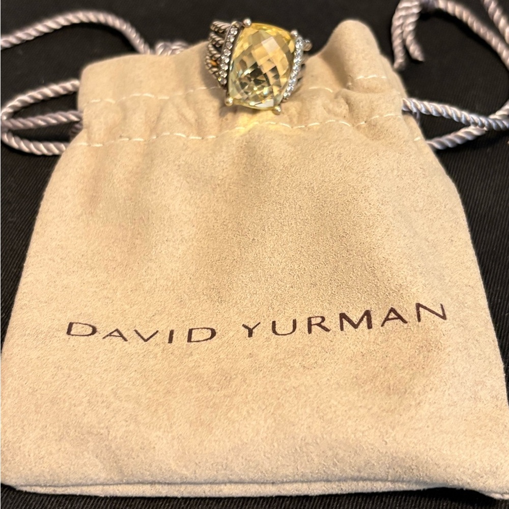 David Yurman Citrine and Silver Ring